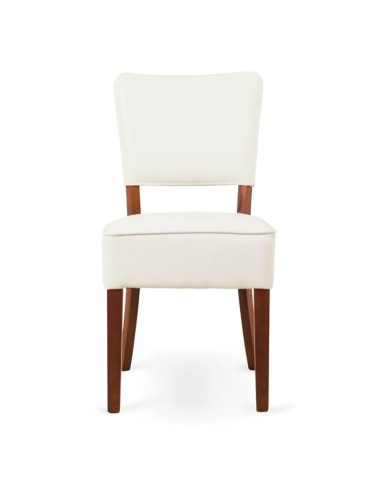 Silla para salón y comedor en madera y tapizada Silla para salón y comedor en madera y tapizada