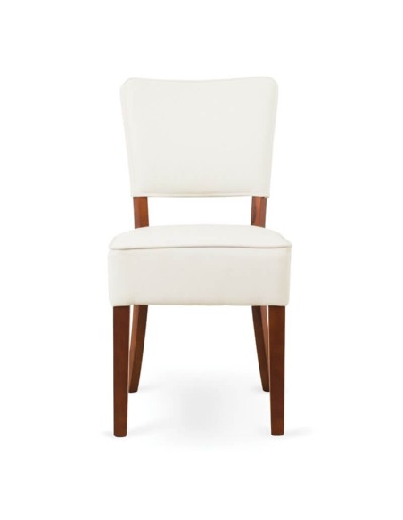 Silla para salón y comedor en madera y tapizada Silla para salón y comedor en madera y tapizada