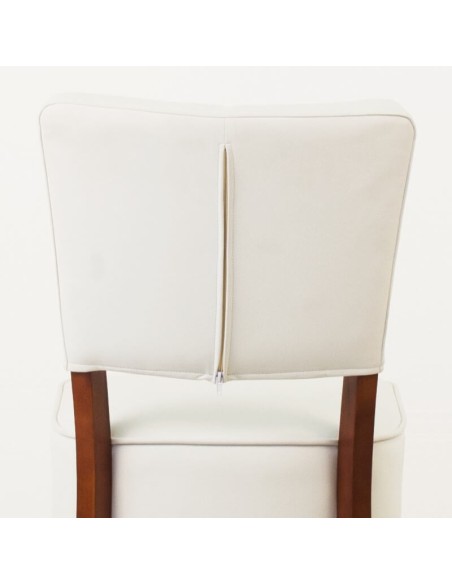 Silla para salón y comedor en madera y tapizada detalle Silla para salón y comedor en madera y tapizada detalle