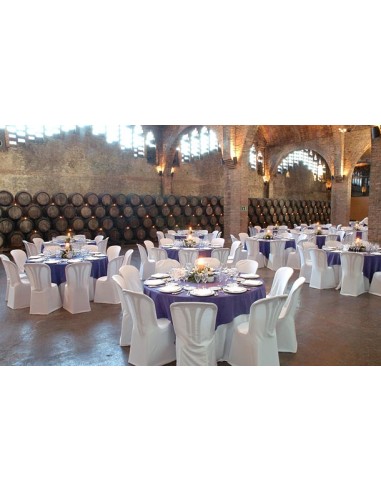 Eventos y catering. Silla apilable GARROTXA con fundas