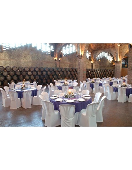 Eventos y catering. Silla apilable GARROTXA con fundas