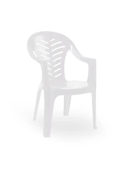 Sillón jardin apilable PALMA blanco
