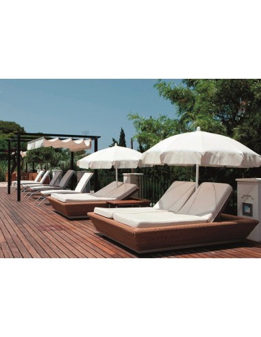 Parasol Playa y piscina redondo 2m - Sombrillas