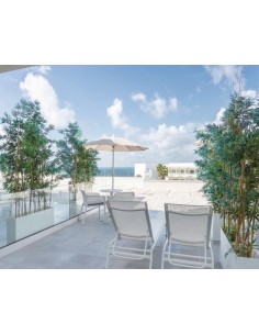 Parasol Aluminio Estriado para piscinas y hoteles 2 mts - Sombrillas 2
