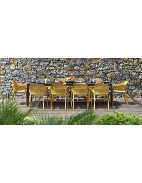 Sillón NET de Nardi mesa larga de jardín