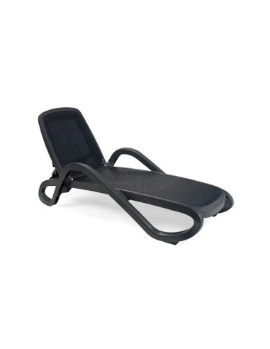 Tumbona Alfa para piscina hoteles Taupe