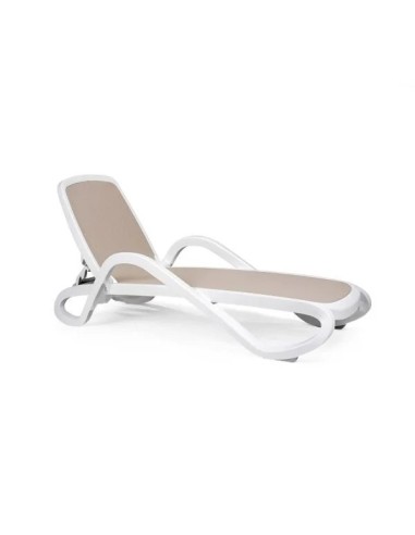 Tumbona Alfa para piscina hoteles Taupe