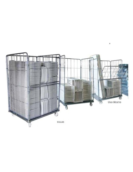 Carro tipo jaula para silla y mesas plegables RH84.CC002
