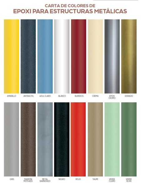 Gama de colores para Taburete chapa Vintage de metal