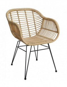 Sillas de Exterior. Sillón HONEY trenzado