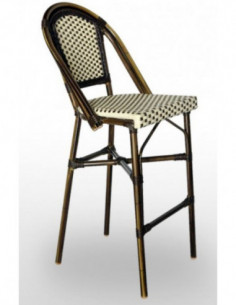 Sillas de Exterior. Taburete Niza Respaldo