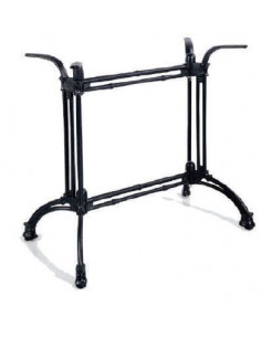 Mesas de Interior. Pie de Mesa Aluminio Fundido rectangular.