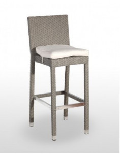 Taburetes de Exterior. Taburete Trento gris