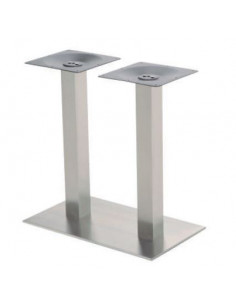 Mesas de Exterior. Base mesa INOX doble pie