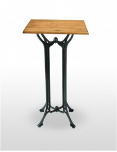 Mesas altas. Mesa Alta Bar Hierro vintage RH22.Lovaina-H