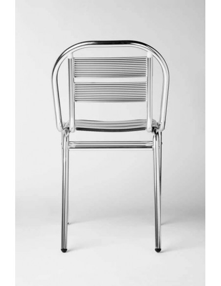 Sillas de Exterior. Silla aluminio anodizado para terrazas