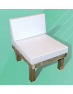 Sillas de Exterior. SILLÓN CHILL-OUT con COJINES en Acrílico