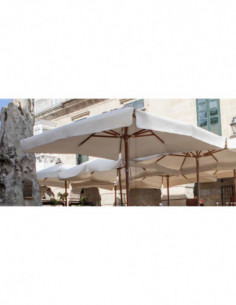 Parasol de madera JAVA 3x3 Metros 2