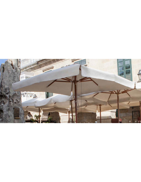 Parasoles. Parasol madera JAVA 3x3 Metros