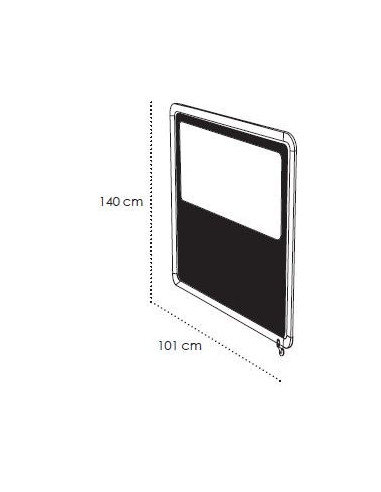 Cerramientos Terraza. Separador SIENA 101x140cm con ventana