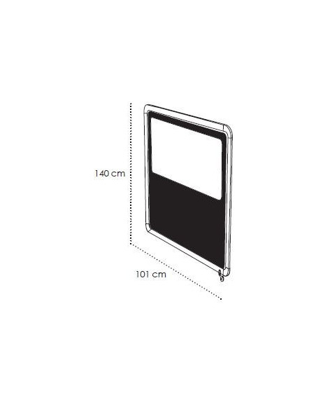 Cerramientos Terraza. Separador SIENA 101x140cm con ventana