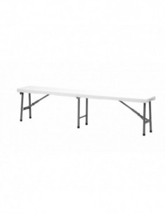 Banco plegable Catering 180 cm largo Premium gris oscuro 2