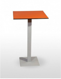 Mesas altas. MESA ALTA PICASSO-H NEGRO, EPOXI GRIS Y BLANCO 40x40